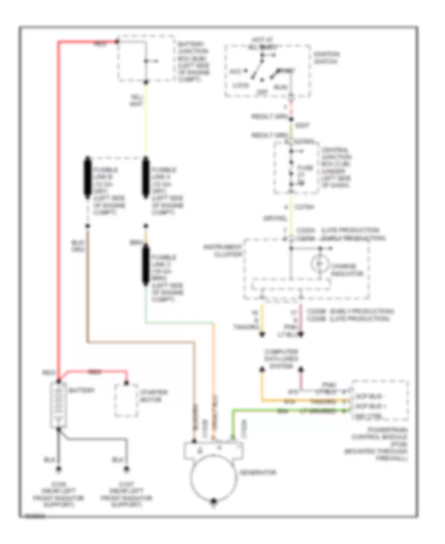 Charging Wiring Diagram for Mercury Mountaineer 2002