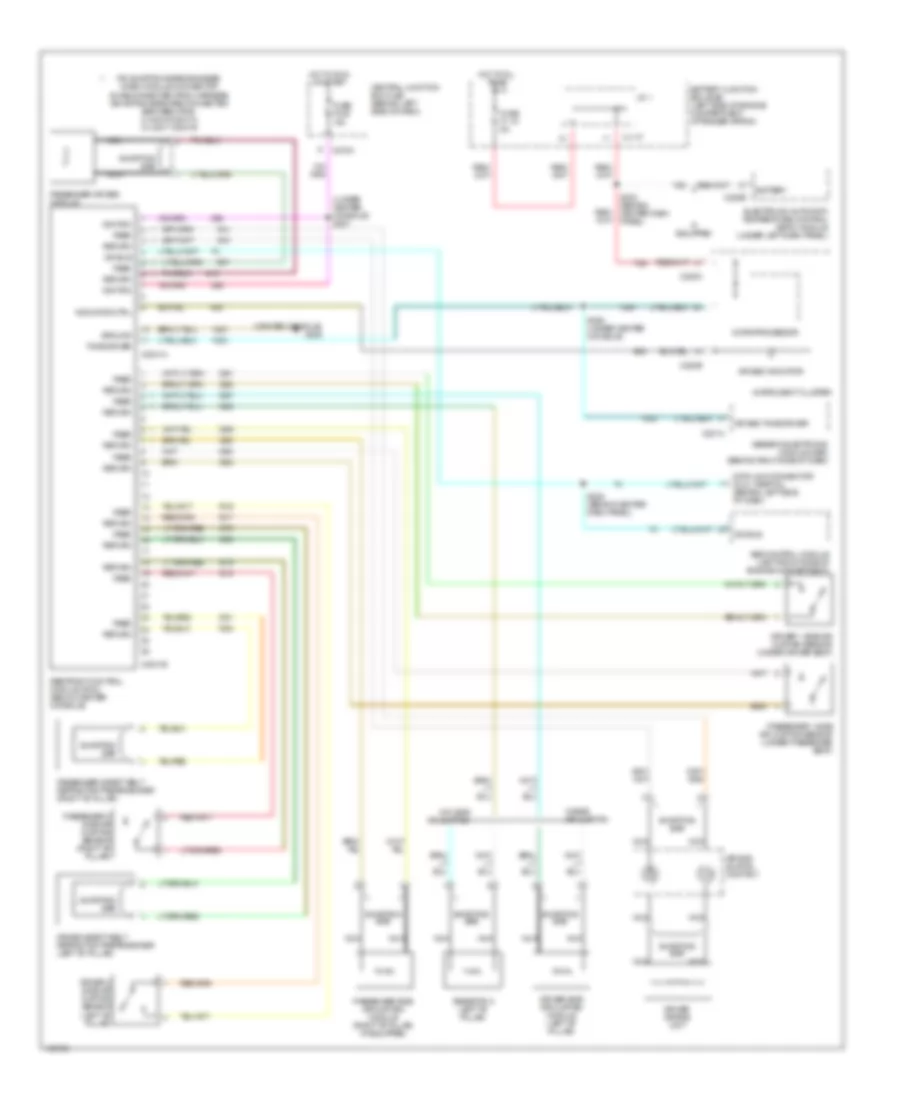 Supplemental Restraint Wiring Diagram Early Production for Mercury Mountaineer 2002
