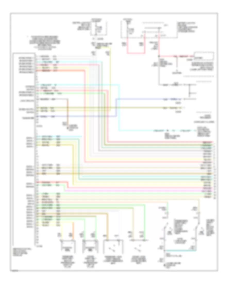 Supplemental Restraint Wiring Diagram, Late Production (1 of 2) for Mercury Mountaineer 2002