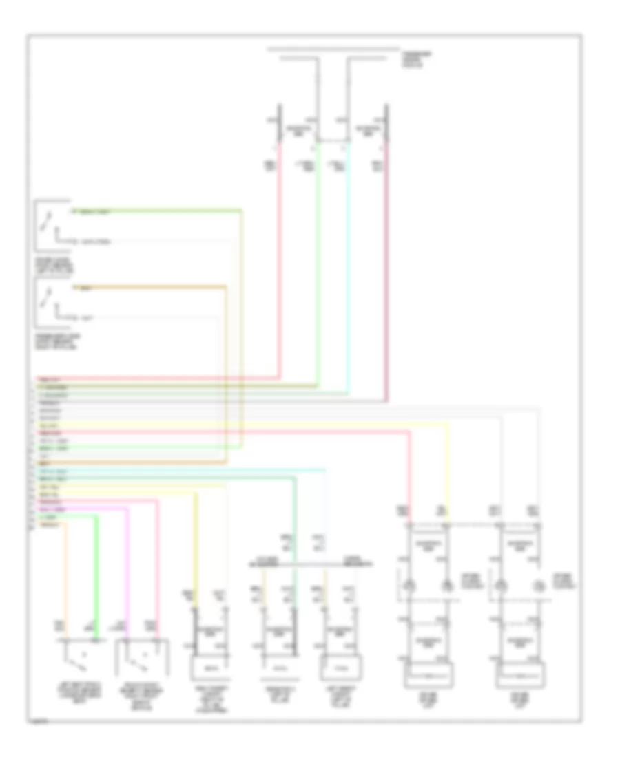Supplemental Restraint Wiring Diagram Late Production 2 of 2 for Mercury Mountaineer 2002