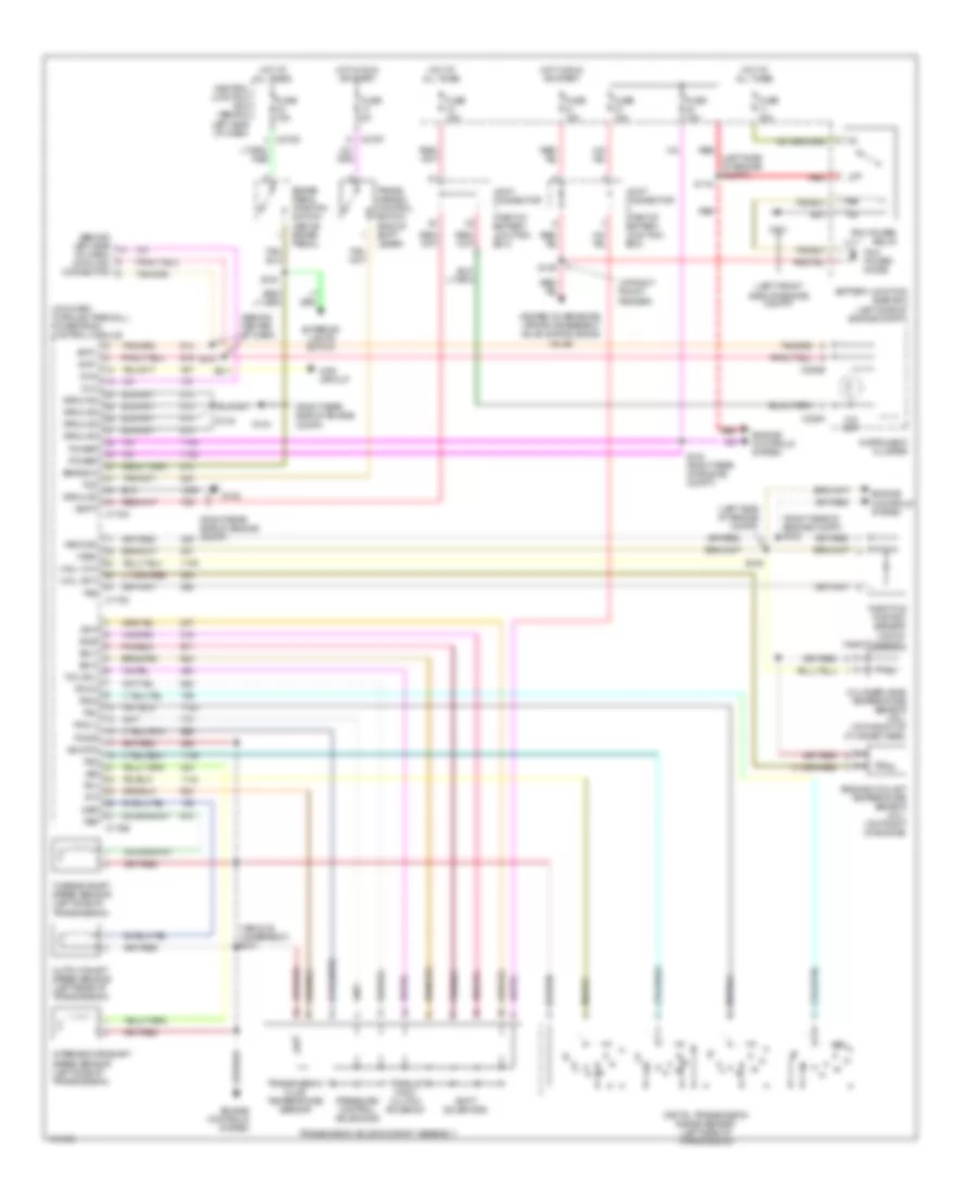 4 0L A T Wiring Diagram Late Production for Mercury Mountaineer 2002