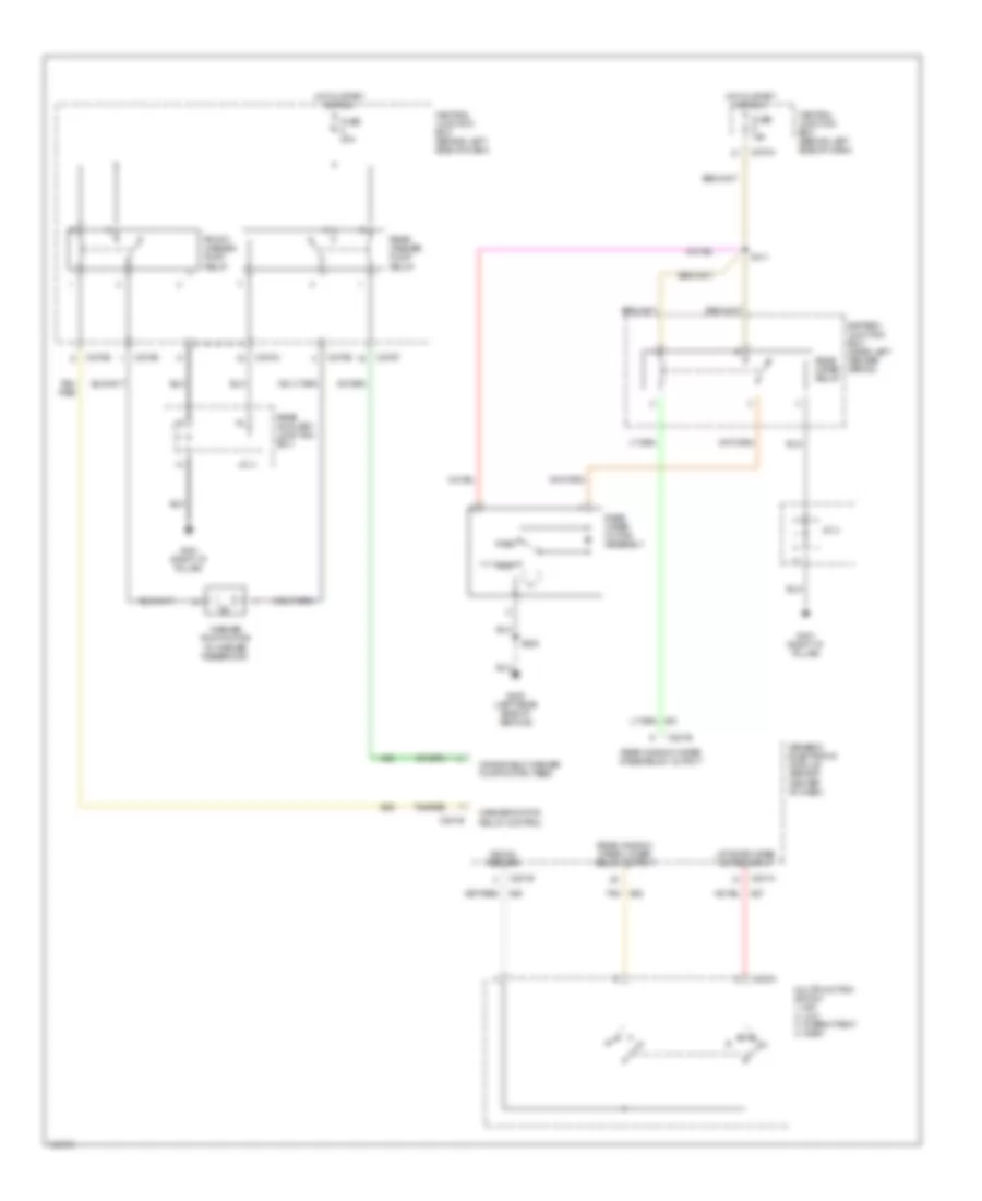 Rear WasherWiper Wiring Diagram, Early Production for Mercury Mountaineer 2002