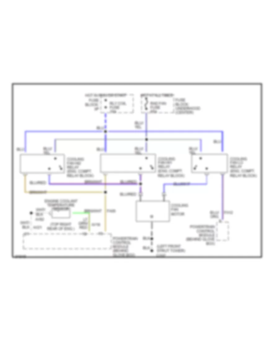 Cooling Fan Wiring Diagram for Mercury Villager LS 1993