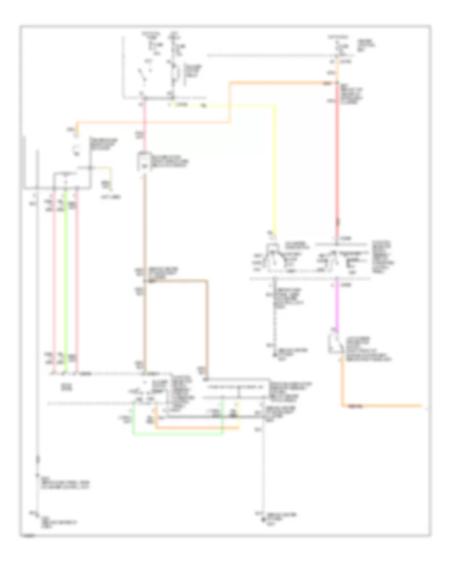Manual AC Wiring Diagram (1 of 2) for Mercury Sable GS 2002