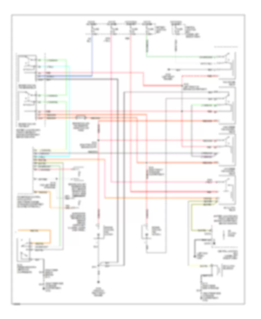 Manual AC Wiring Diagram (2 of 2) for Mercury Sable GS 2002
