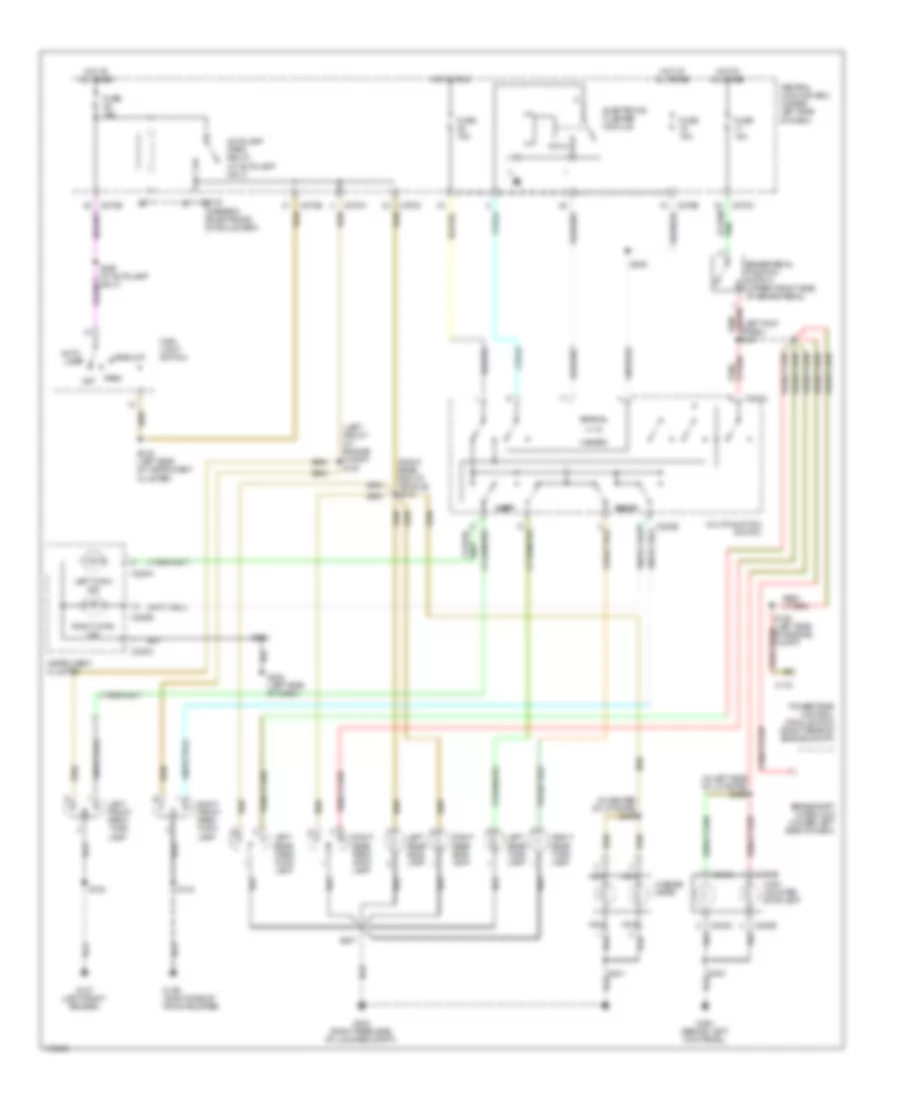 Exterior Lamps Wiring Diagram Wagon for Mercury Sable GS 2002