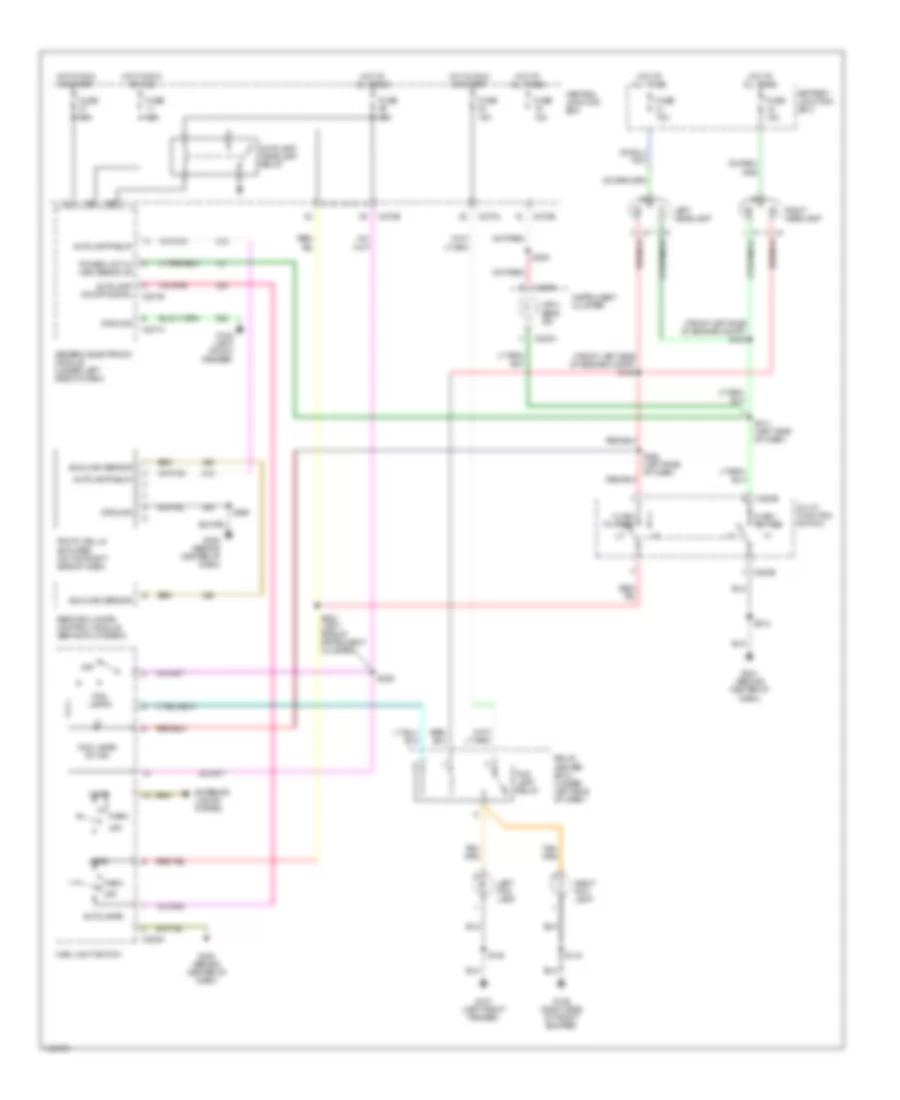 Autolamps Wiring Diagram, without DRL for Mercury Sable GS 2002