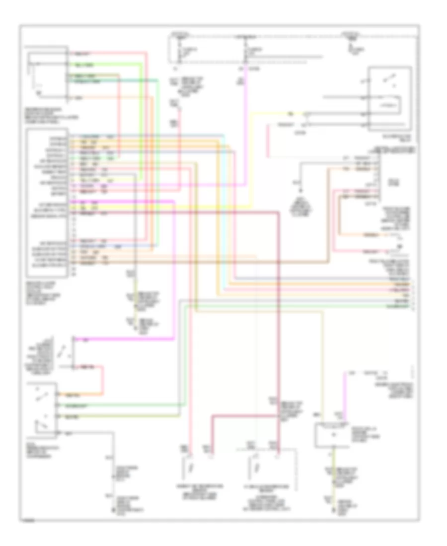 Электросхема кондиционера (1 из 2) для Mercury Sable LS 2002