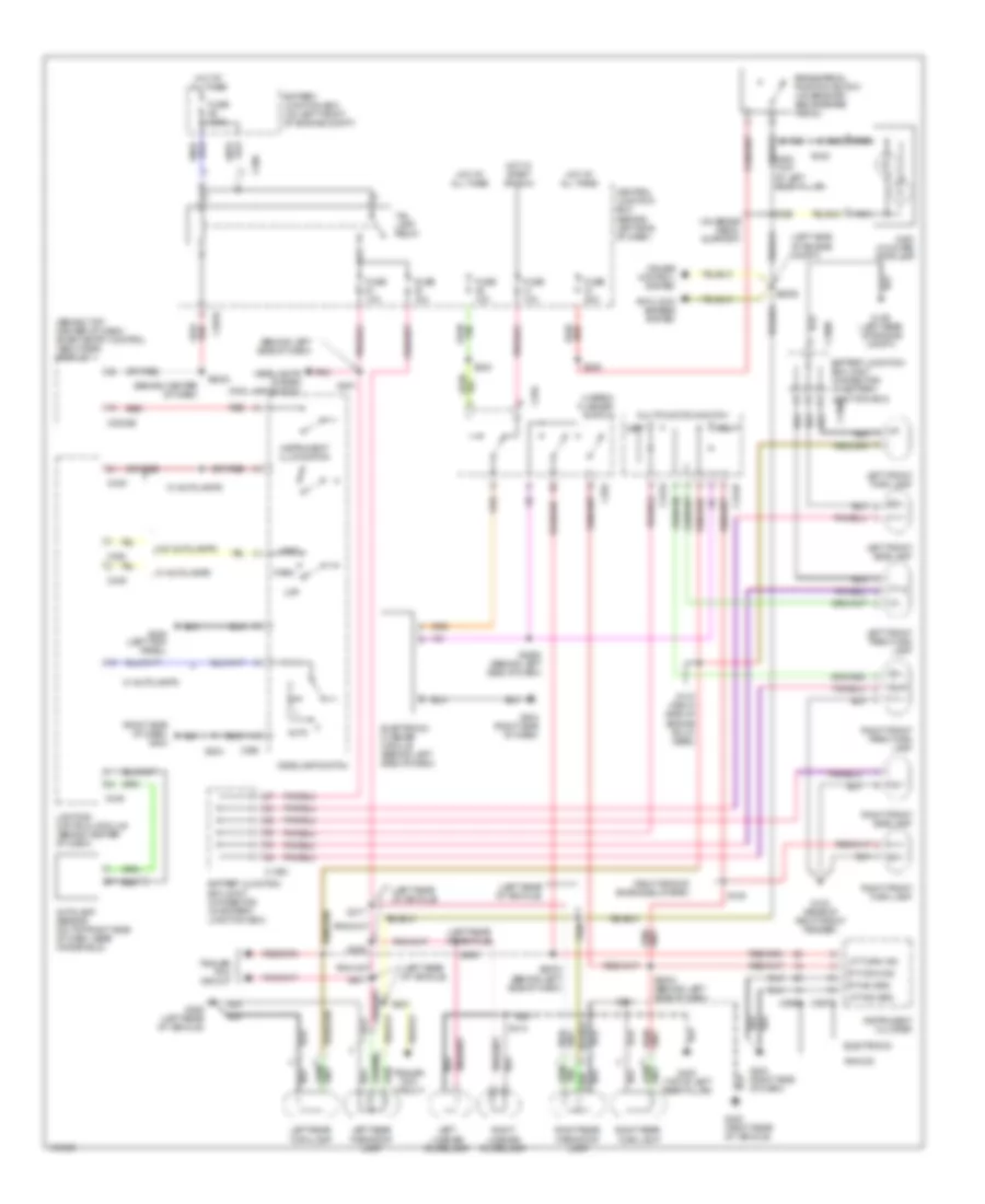 Exterior Lamps Wiring Diagram for Mercury Villager 2002