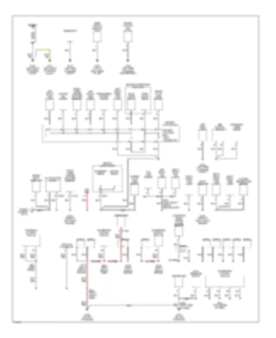 Ground Distribution Wiring Diagram 1 of 3 for Mercury Villager 2002