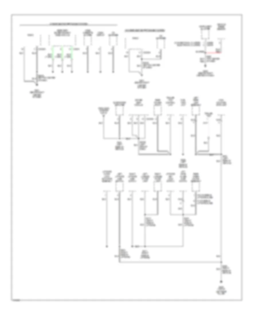 Ground Distribution Wiring Diagram 3 of 3 for Mercury Villager 2002