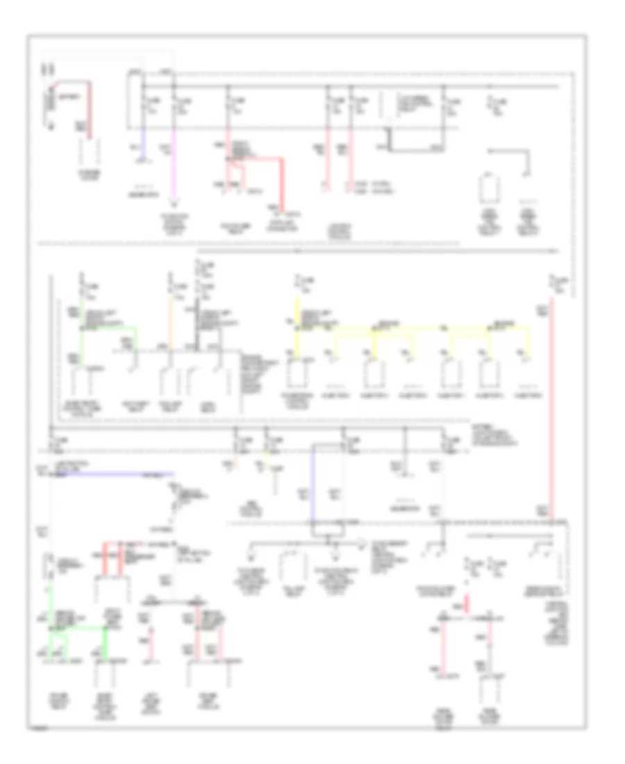 Power Distribution Wiring Diagram 1 of 4 for Mercury Villager 2002