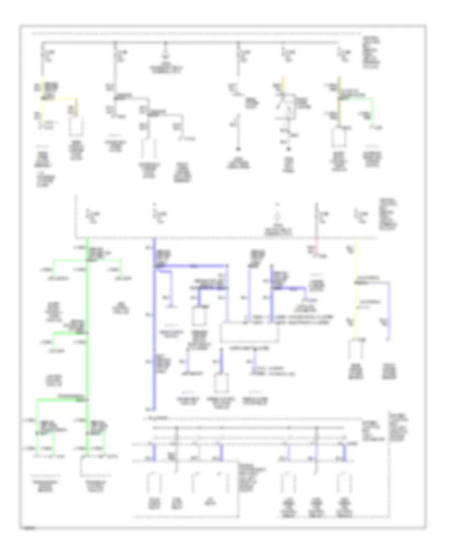 Power Distribution Wiring Diagram 3 of 4 for Mercury Villager 2002