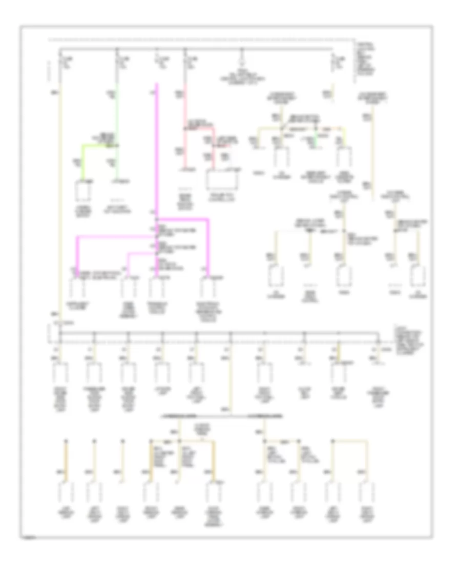 Power Distribution Wiring Diagram (4 of 4) for Mercury Villager 2002