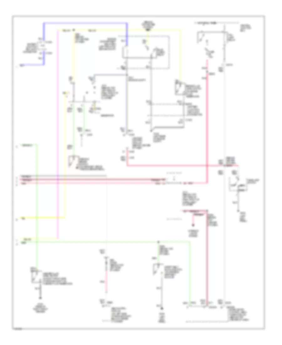 Instrument Cluster Wiring Diagram, Analog Cluster (2 of 2) for Mercury Villager Estate 2002