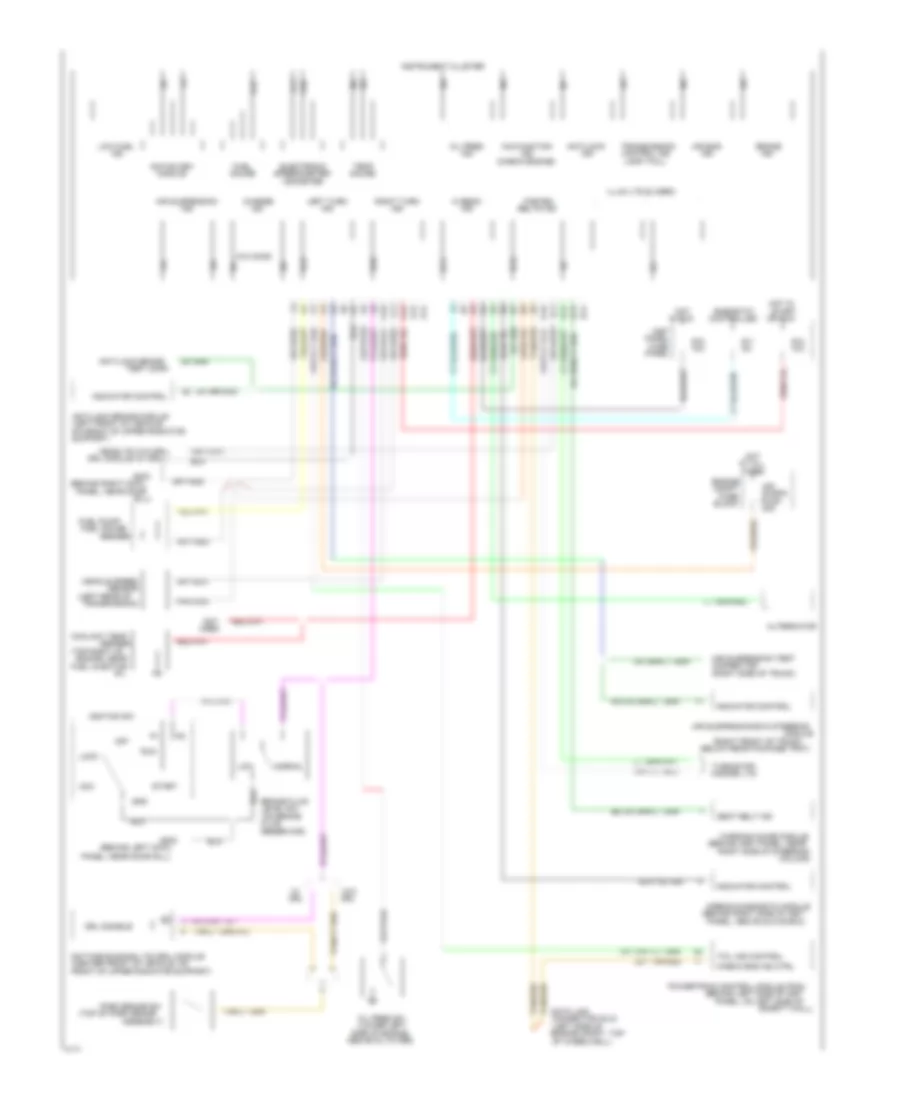 Analog Cluster Wiring Diagram for Mercury Grand Marquis GS 1994
