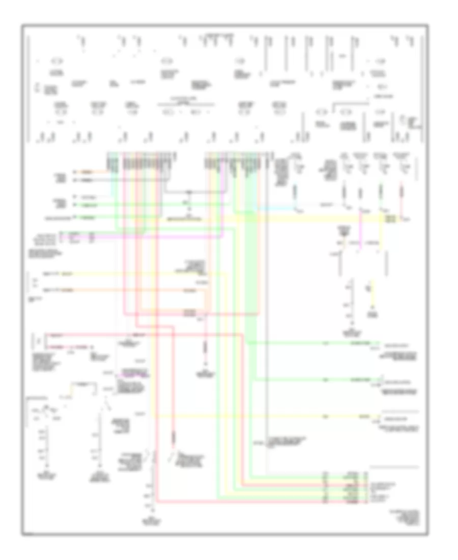 Analog Cluster Wiring Diagram for Mercury Grand Marquis GS 2003