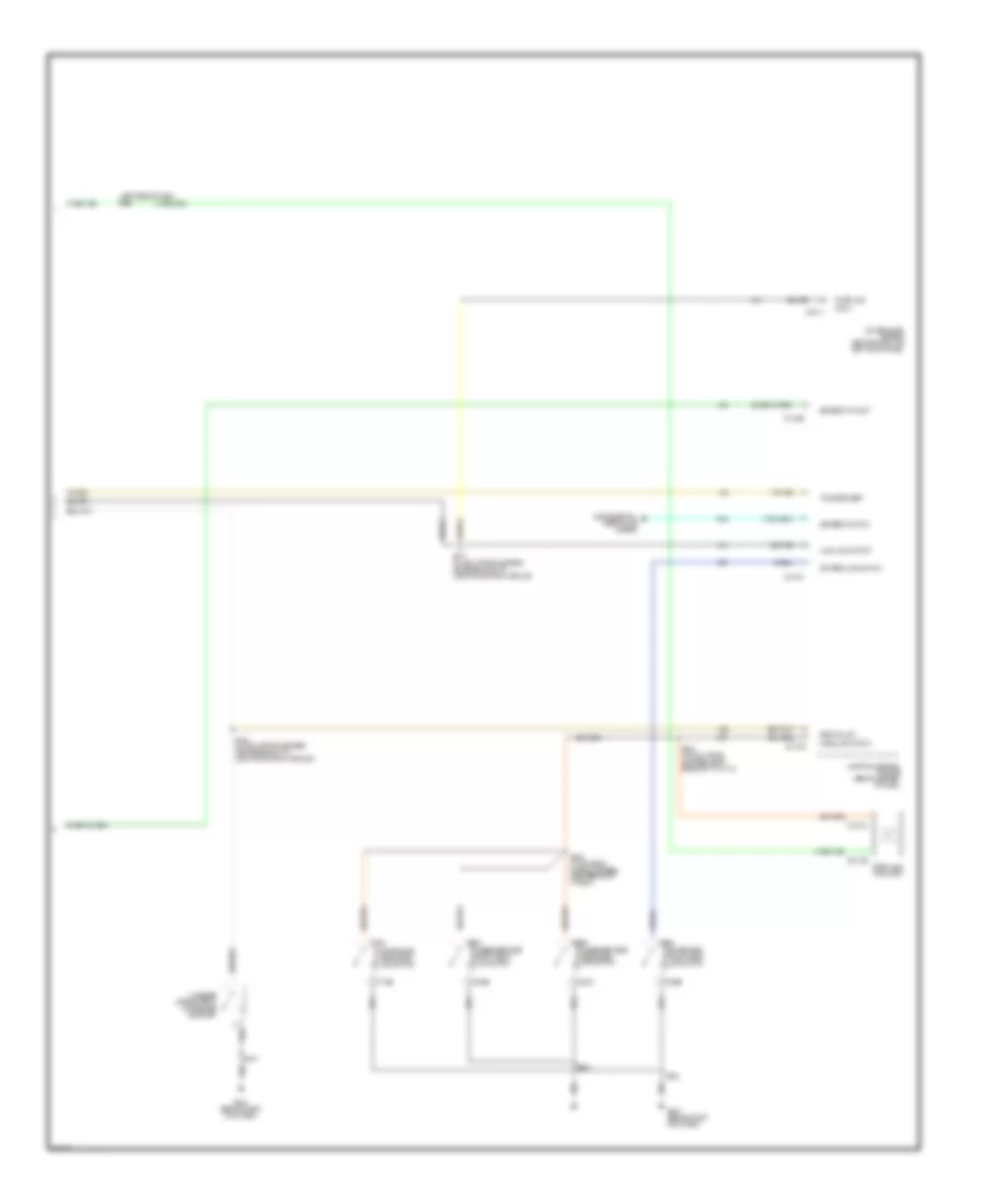 Electronic Cluster Wiring Diagram 2 of 2 for Mercury Grand Marquis GS 2003