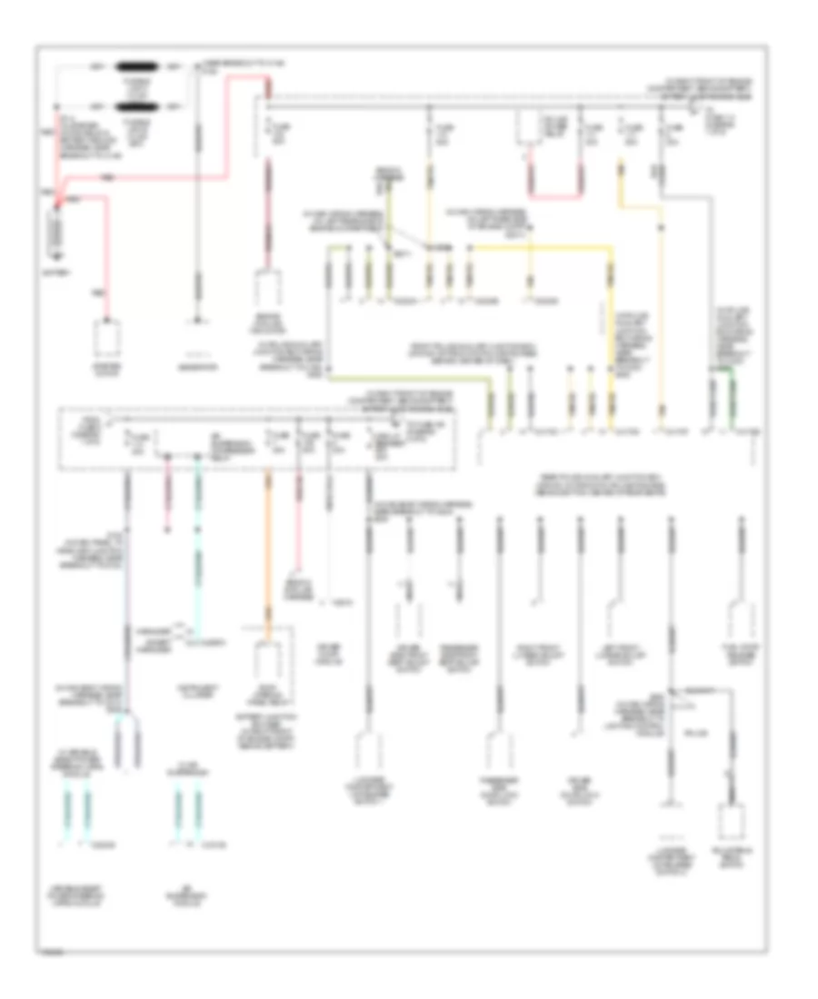 Power Distribution Wiring Diagram 1 of 5 for Mercury Grand Marquis GS 2003