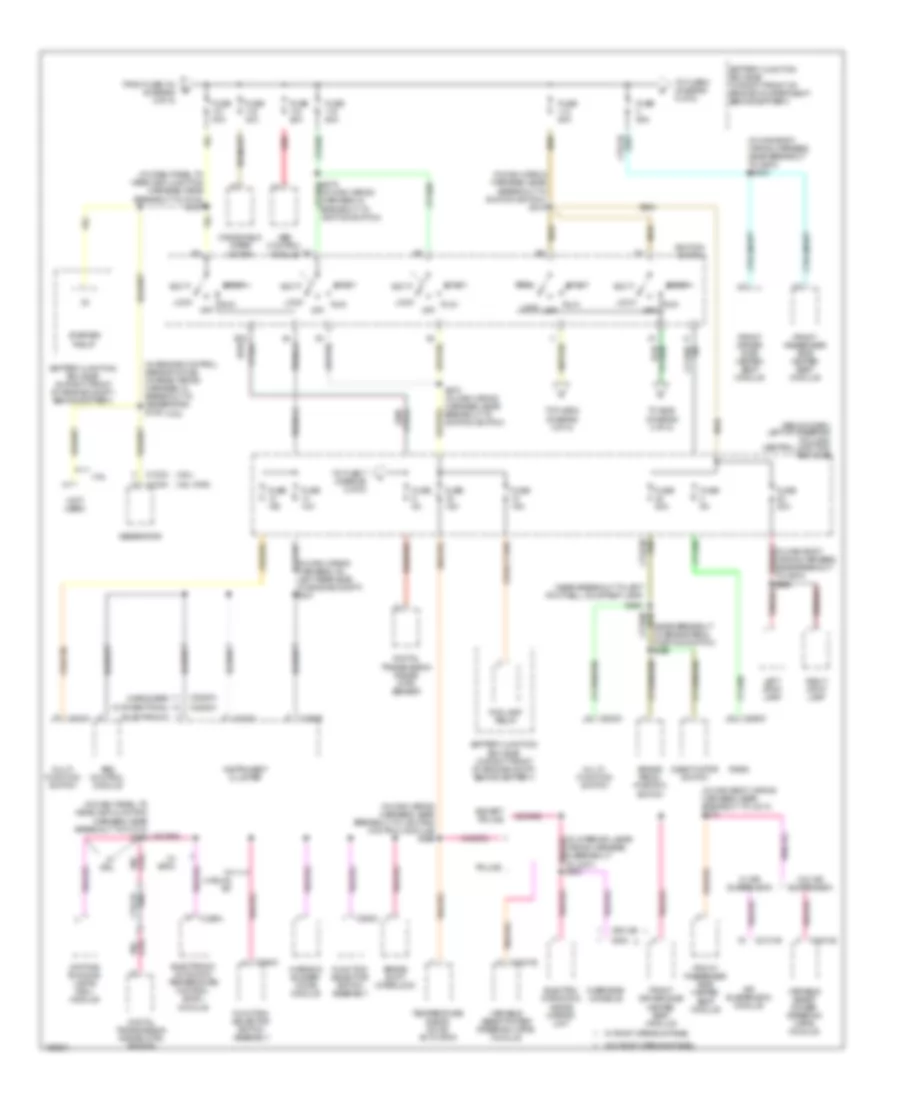 Power Distribution Wiring Diagram 3 of 5 for Mercury Grand Marquis GS 2003