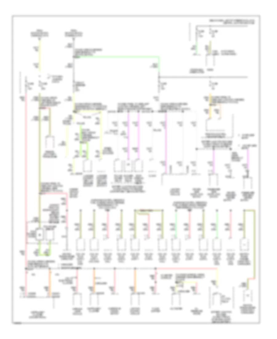 Power Distribution Wiring Diagram 4 of 5 for Mercury Grand Marquis GS 2003
