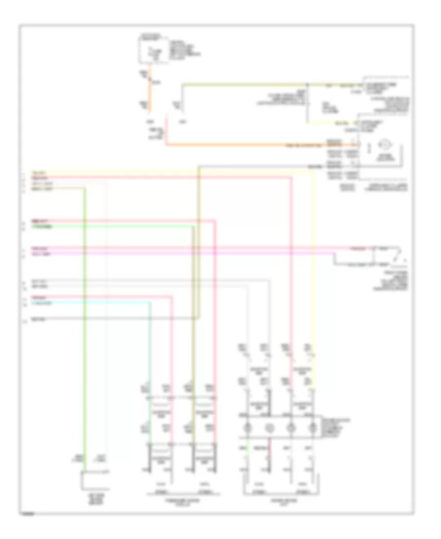 Supplemental Restraints Wiring Diagram (2 of 2) for Mercury Grand Marquis GS 2003