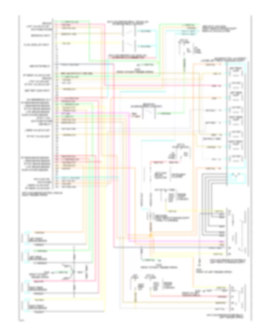 3.0L, Электросхема антиблокировочной тормозной системы АБС (ABS) для Mercury Sable LS 1994