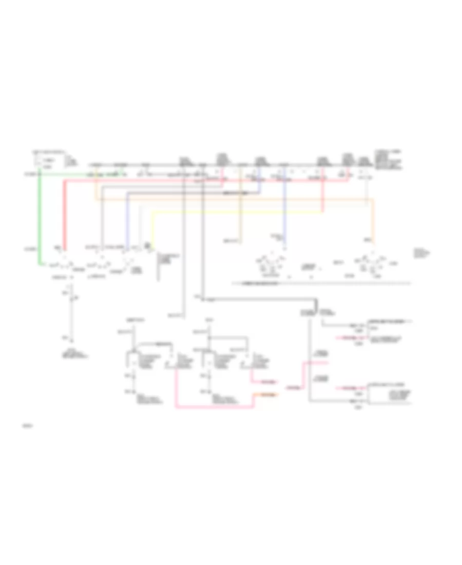 Электросхема стеклоочистителя, дворников и омывателя Интервала для Mercury Sable LS 1994