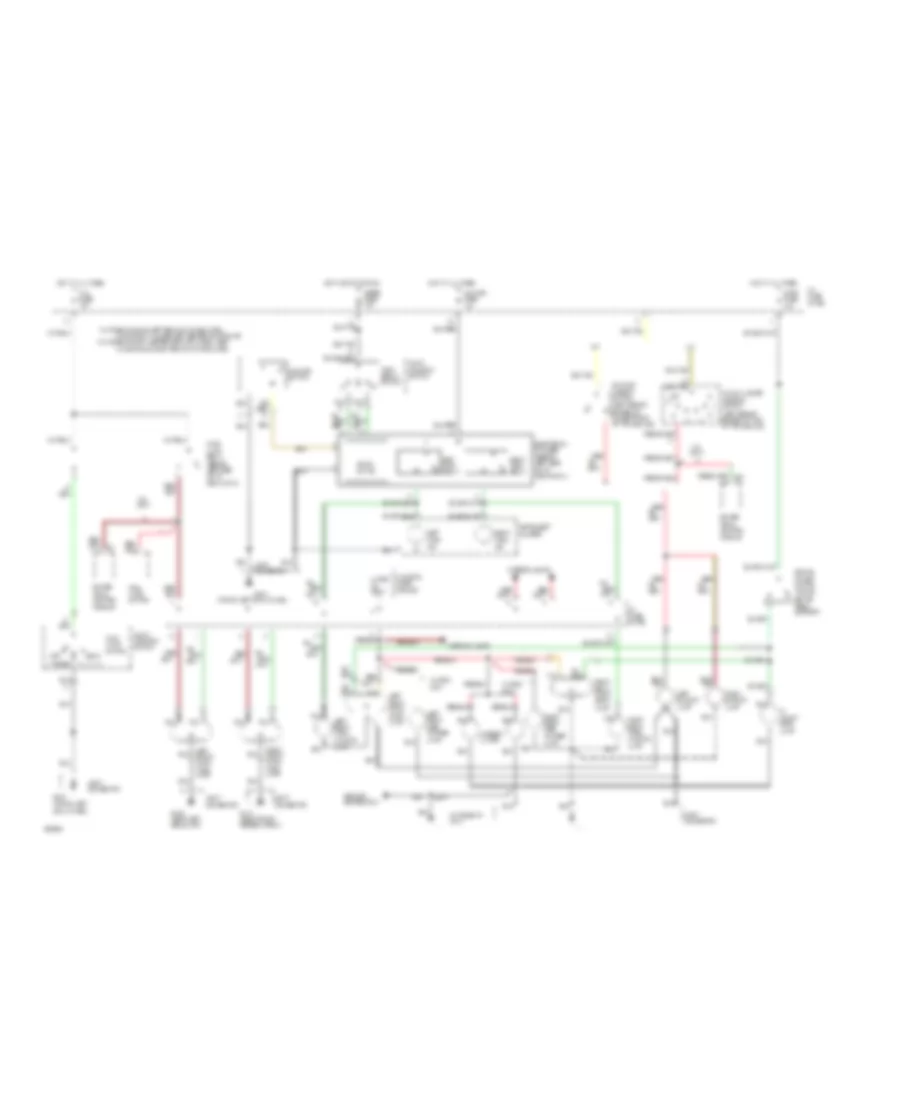 Exterior Light Wiring Diagram Hatchback  Wagon for Mercury Tracer 1994