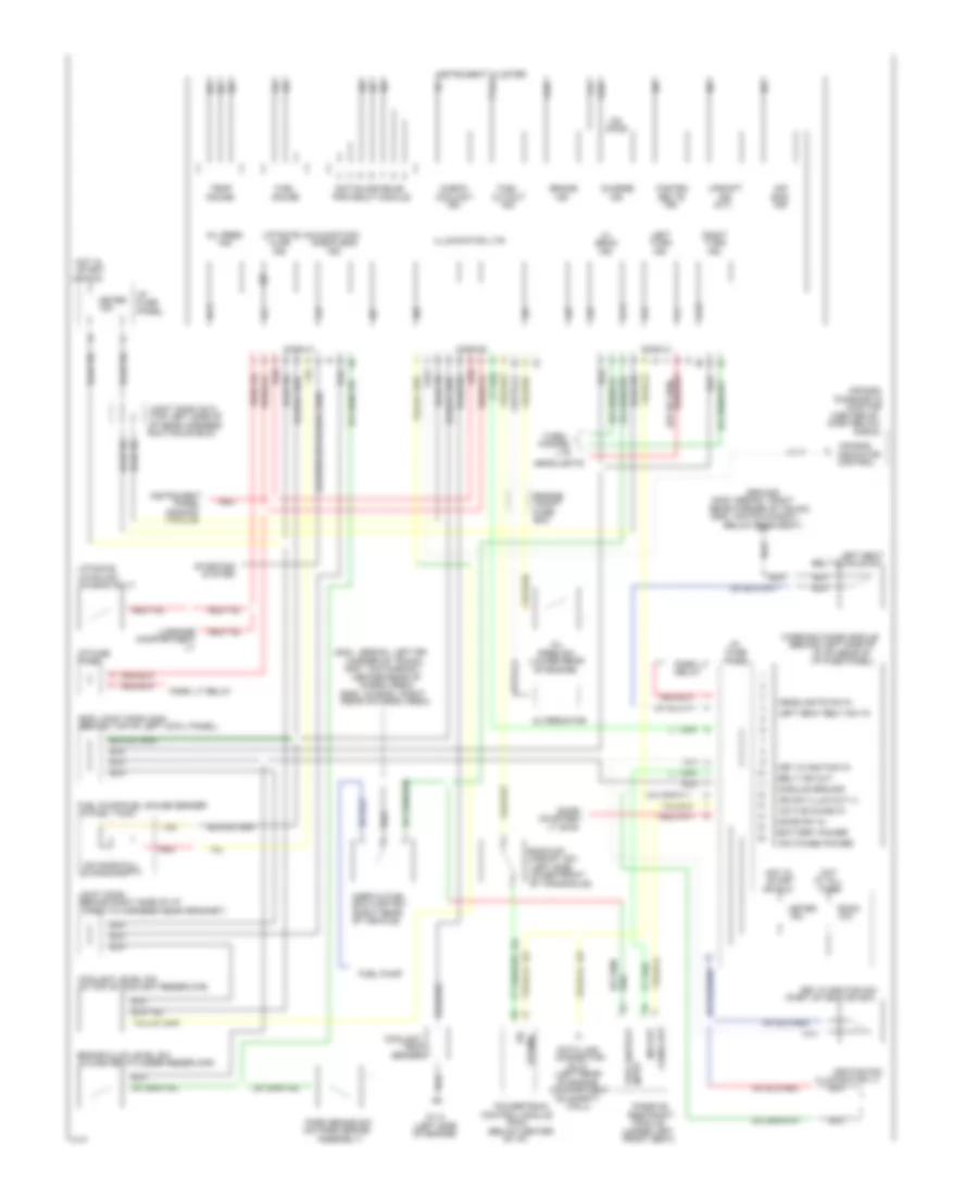 Instrument Cluster Wiring Diagram Base Cluster for Mercury Tracer 1994