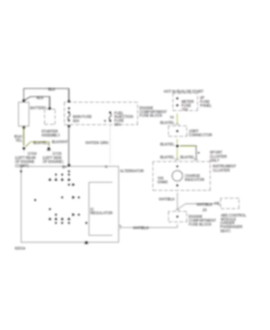 1 8L Charging Wiring Diagram for Mercury Tracer 1994