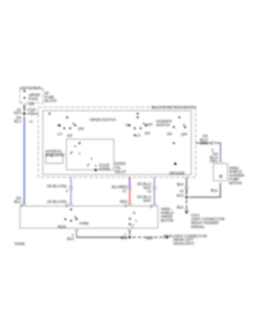 Interval Wiper Washer Wiring Diagram for Mercury Tracer 1994