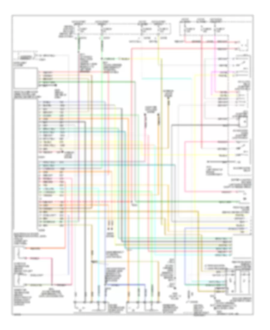 Электросхема кондиционера (1 из 2) для Mercury Mountaineer 2003