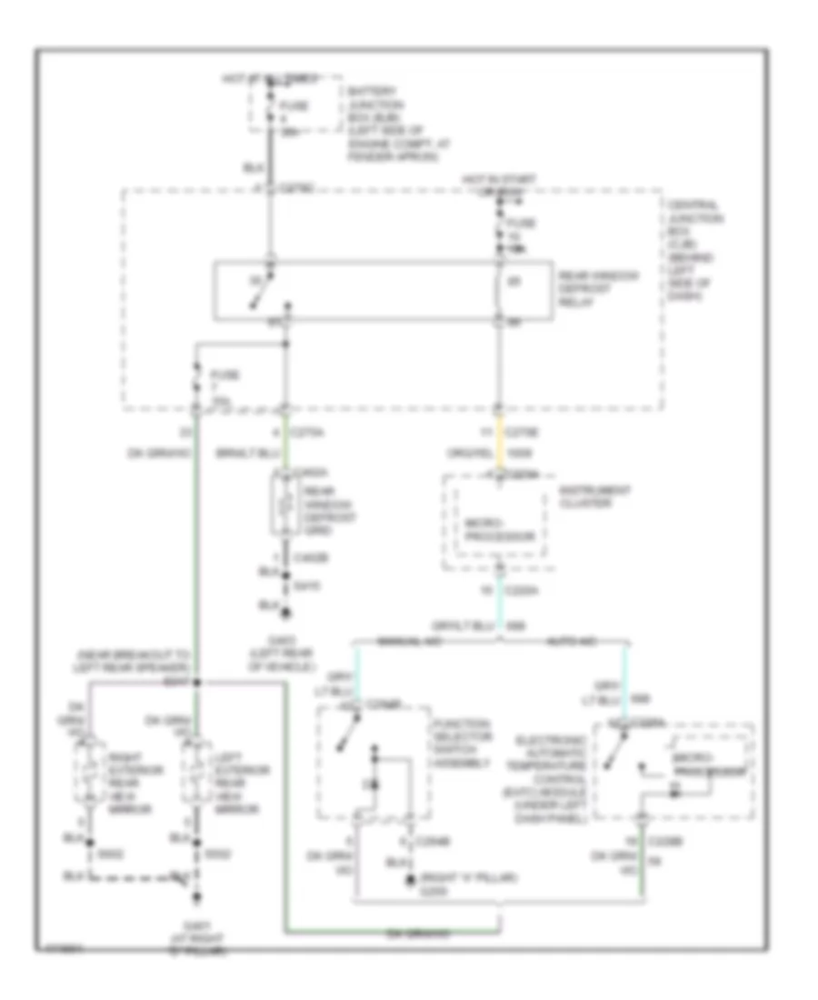 DEFOGGERS – Mercury Mountaineer 2003 – SYSTEM WIRING DIAGRAMS – Wiring  diagrams for cars Mercury Sable Wiring-Diagram Wiring diagrams