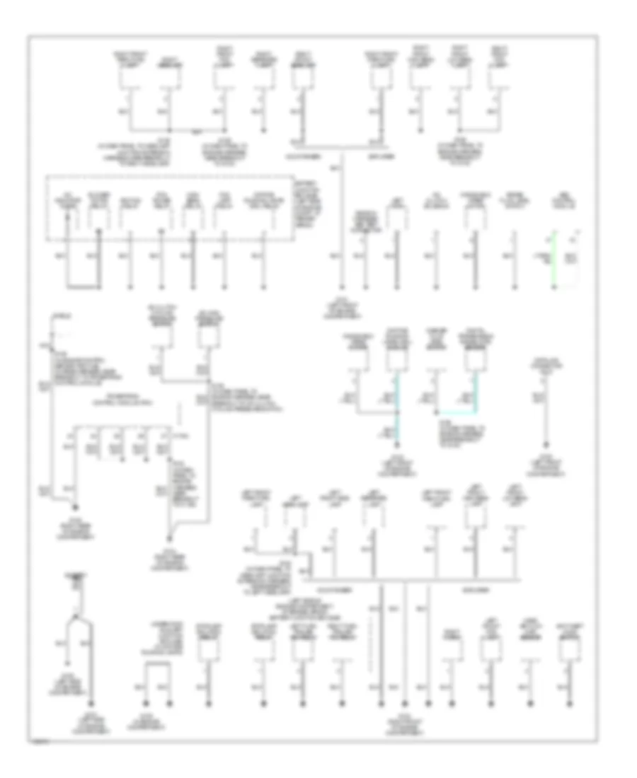 Ground Distribution Wiring Diagram 1 of 4 for Mercury Mountaineer 2003