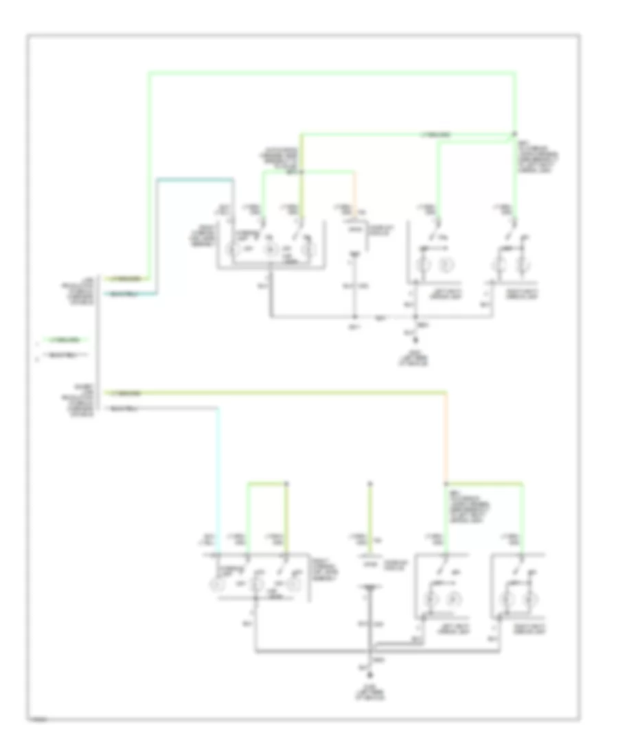 Courtesy Lamps Wiring Diagram, Except Base (2 of 2) for Mercury Mountaineer 2003