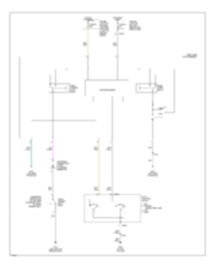 Электросхема заднего стеклоочистителя и омывателя стекла для Mercury Mountaineer 2003