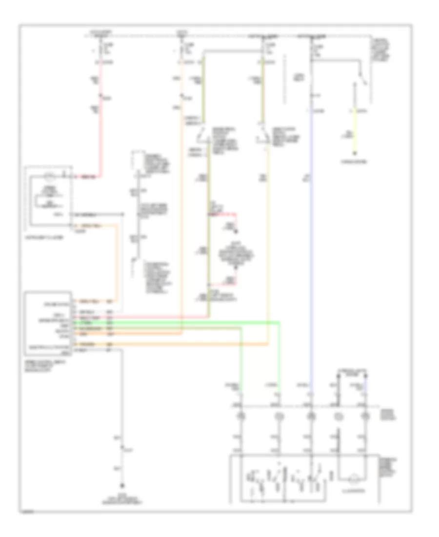 Cruise Control Wiring Diagram for Mercury Sable GS 2003