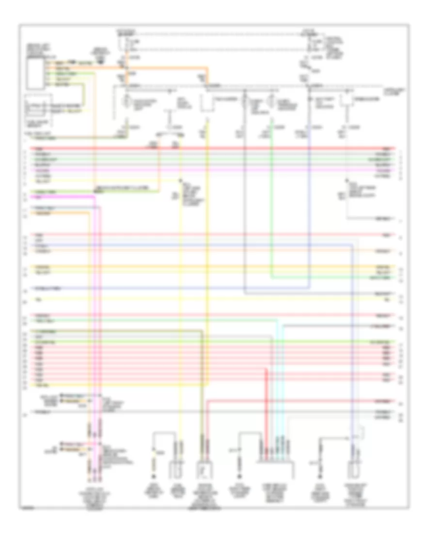 3.0L 12-Valve, Engine Performance Wiring Diagram (2 of 4) for Mercury Sable GS 2003