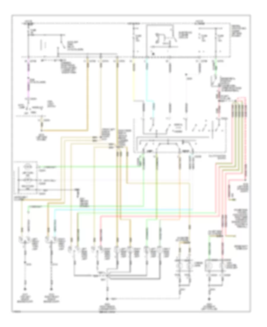 Exterior Lamps Wiring Diagram, Wagon for Mercury Sable GS 2003