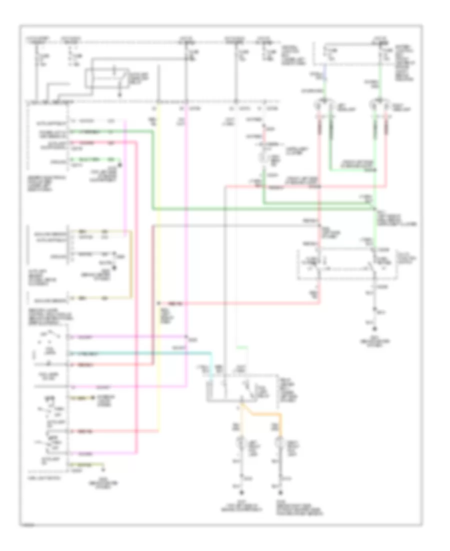 Autolamps Wiring Diagram, without DRL for Mercury Sable GS 2003