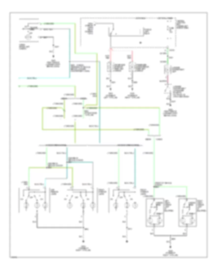 Courtesy Lamps Wiring Diagram (2 of 2) for Mercury Sable GS 2003