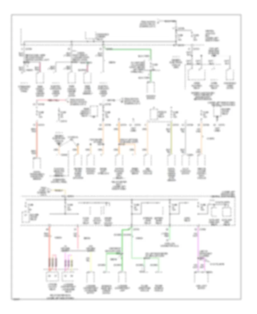 Power Distribution Wiring Diagram (3 of 3) for Mercury Sable GS 2003