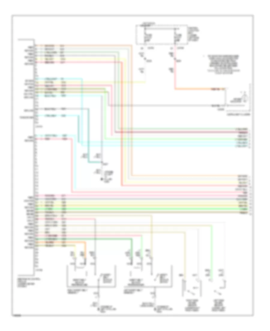 Supplemental Restraints Wiring Diagram 1 of 2 for Mercury Sable GS 2003