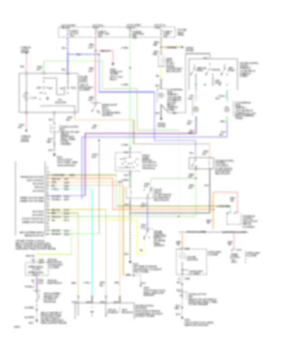 3.0L, Cruise Control Wiring Diagram for Mercury Villager GS 1994