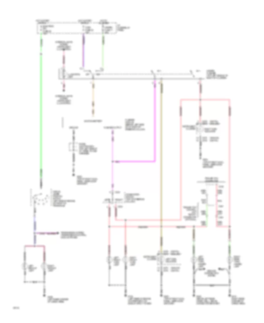 Exterior Light Wiring Diagram 1 of 2 for Mercury Villager GS 1994