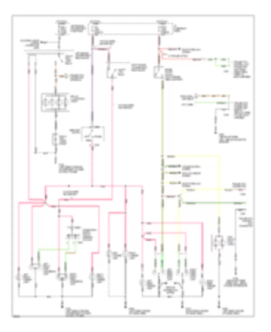 Exterior Light Wiring Diagram (2 of 2) for Mercury Villager GS 1994