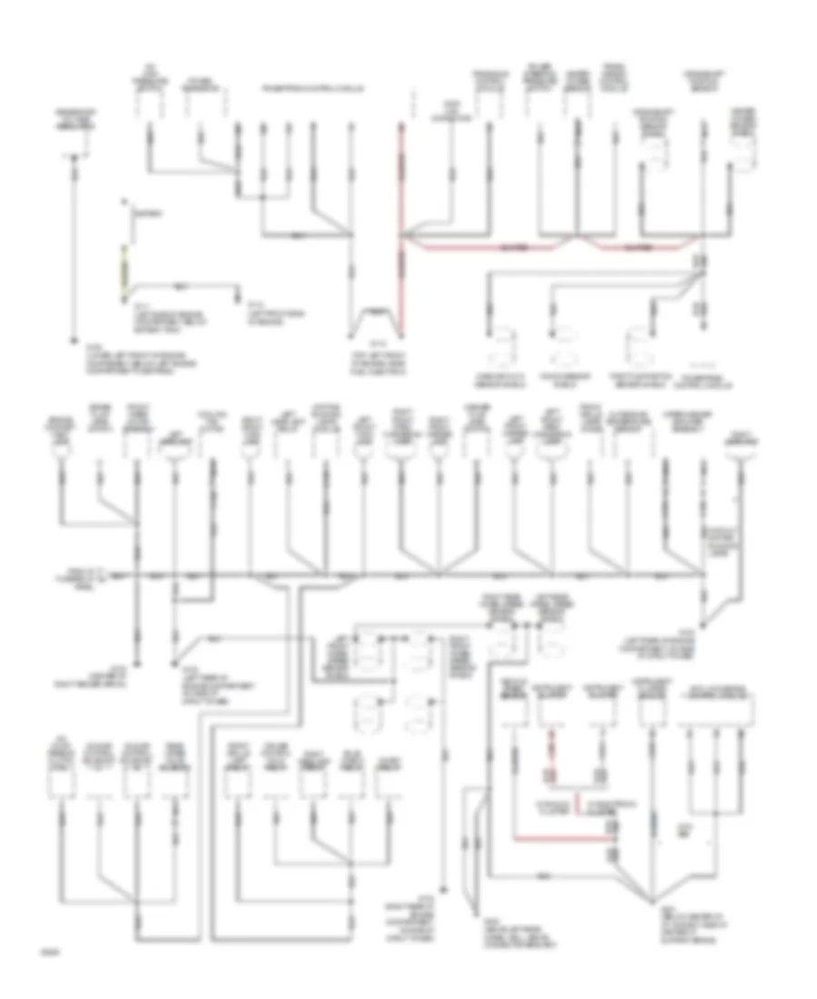 Ground Distribution Wiring Diagram 1 of 3 for Mercury Villager GS 1994