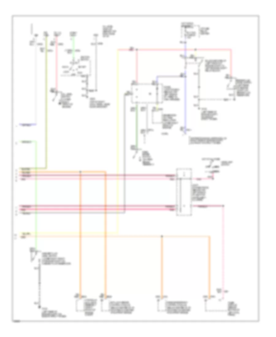 Analog Cluster Wiring Diagram 2 of 2 for Mercury Villager GS 1994