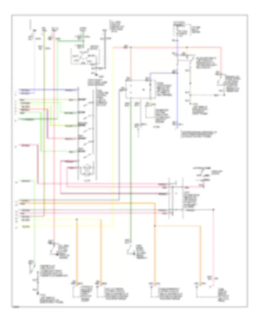 Electronic Cluster Wiring Diagram (2 of 2) for Mercury Villager GS 1994